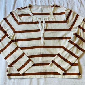 Aerie striped long sleeve tee